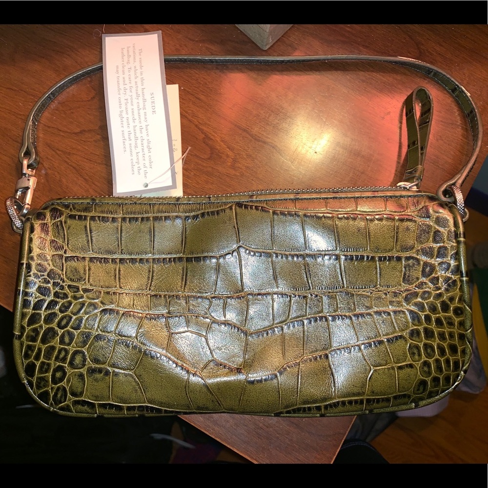 Suede Ann Taylor clutch
